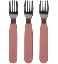Filibabba Silikone Gafler - 3-pak - Rose Filibabba Silikone Gafler - 3-pak - Rose