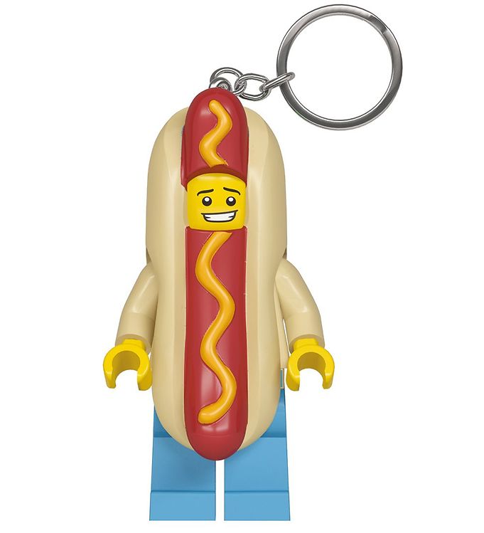 LEGO® Nøglering m. Lommelygte - LEGO® Hot Dog Man