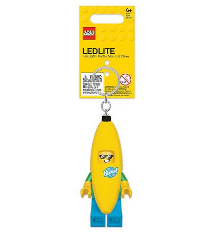LEGO® Nøglering m. Lommelygte - LEGO® Banana Guy  LEGO® Nøglering m. Lommelygte - LEGO® Banana Guy