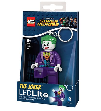 LEGO® DC Nøglering m. Lommelygte - LEGO® The Joker LEGO® DC Nøglering m. Lommelygte - LEGO® The Joker