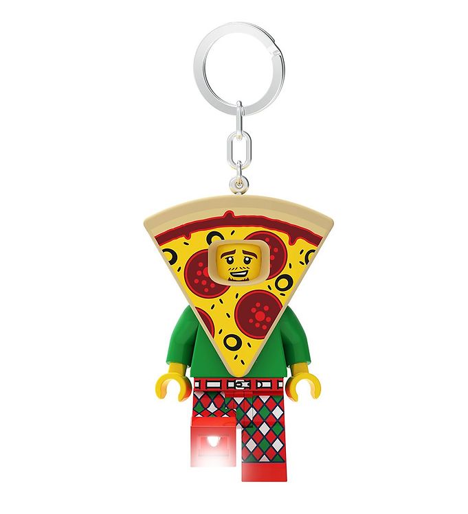 LEGO® Nøglering m. Lommelygte - LEGO® Pizza Guy
