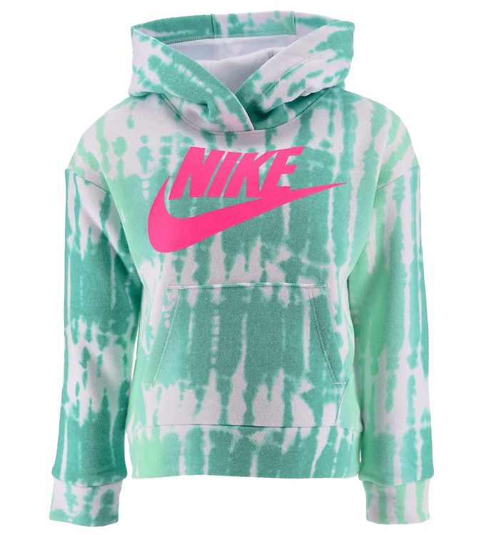 Nike Hættetrøje Tie Dye - Mint Foam