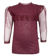 Little Wonders Bluse - Zoe - Burgundy Glitter Little Wonders Bluse - Zoe - Burgundy Glitter