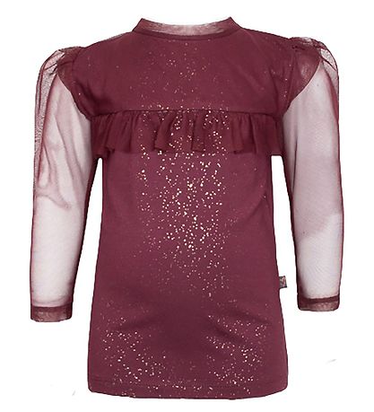 Little Wonders Bluse - Zoe - Burgundy Glitter Little Wonders Bluse - Zoe - Burgundy Glitter