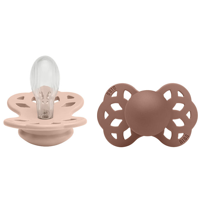 Bibs Infinity Silikone - Str 2 - Blush/woodchuck