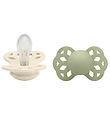 BIBS Infinity Smokker - 2-pack - Str. 1 - Symmetrisk - Ivory/Sag