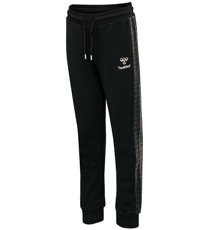 Hummel Trousers - hmlAster - Black w. Glitter