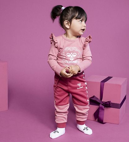 Hummel Bukser - hmlOlek - Earth Red/Rosa m. Sølv Hummel Bukser - hmlOlek - Earth Red/Rosa m. Sølv