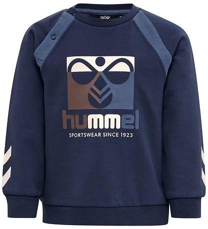 Hummel Sweatshirt - hmlLassen - Sargasso Sea m. Logo