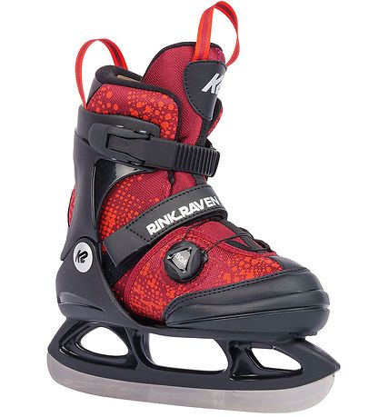 K2 Skøjter - Rink Raven Ice Boa - Sort/Rød