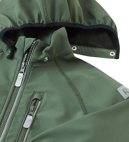 Reima Softshelljakke m. Fleece - Vantti - Thyme Green