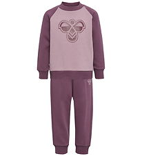 Hummel Sweatsæt - HmlMini - Black Plum