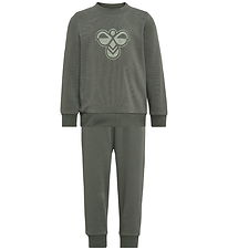 Hummel Sweatsæt - HmlMini - Castor Gray