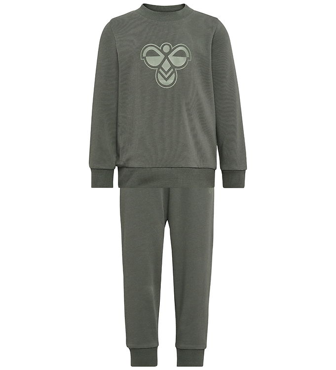 Hummel Sweatsæt - HmlMini - Castor Gray