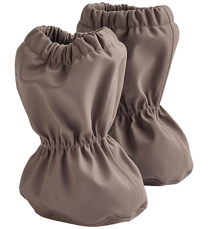 Wheat Overtrækssko m. Fleece - PU - Como - Plum Truffle