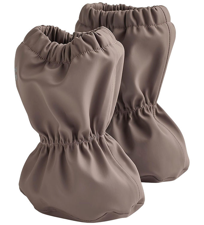 Wheat Overtrækssko m. Fleece - PU - Como - Plum Truffle