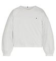 Tommy Hilfiger Bluse - Tommy Lace Tape Knit - Ancient White Tommy Hilfiger Bluse - Tommy Lace Tape Knit - Ancient White