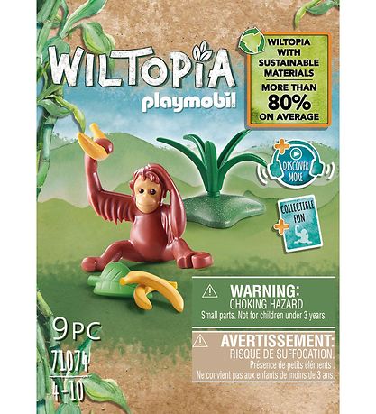 Playmobil Wiltopia - Ung Orangutang - 71074 - 9 Dele Playmobil Wiltopia - Ung Orangutang - 71074 - 9 Dele