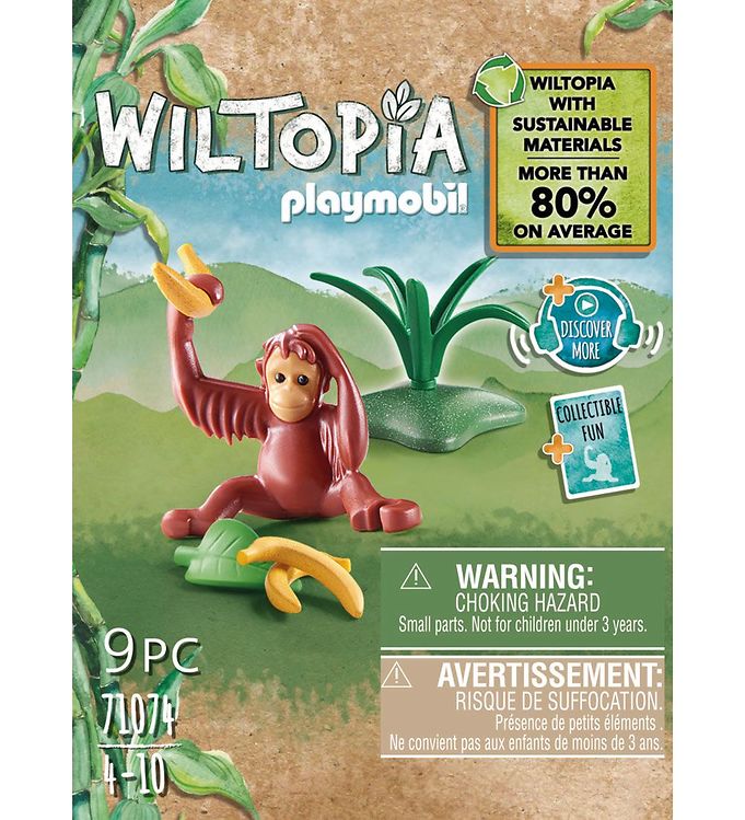 Playmobil Wiltopia - Ung Orangutang - 71074 - 9 Dele