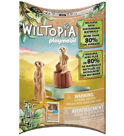 Playmobil Wiltopia - Surikat - 71069 - 5 Dele Playmobil Wiltopia - Surikat - 71069 - 5 Dele