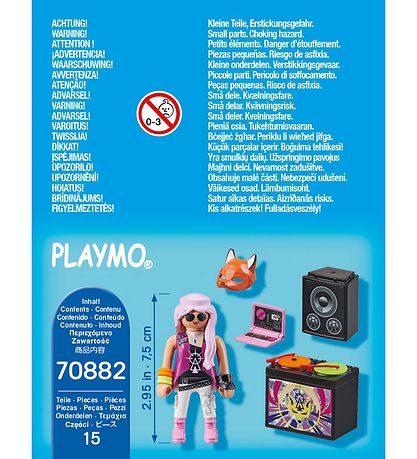 Playmobil SpecialPlus - DJ With Turntable - 70882 - 11 Parts Playmobil SpecialPlus - DJ With Turntable - 70882 - 11 Parts