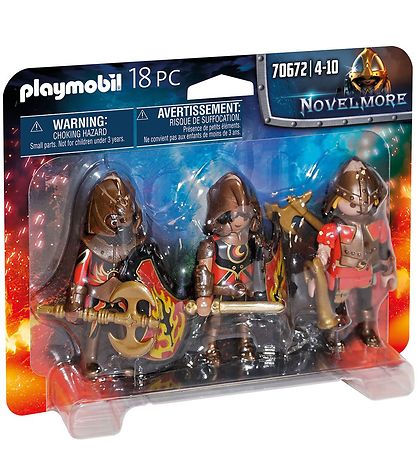 Playmobil Novelmore - 3-pak - Burnham Raiders - 70672 - 18 Dele Playmobil Novelmore - 3-pak - Burnham Raiders - 70672 - 18 Dele
