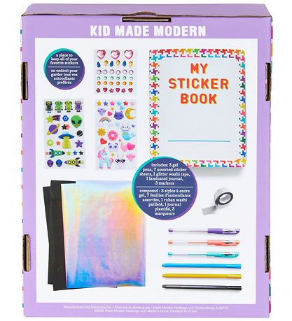 Kid Made Modern Kreativt Sæt - Sticker Collecting Album Kid Made Modern Kreativt Sæt - Sticker Collecting Album