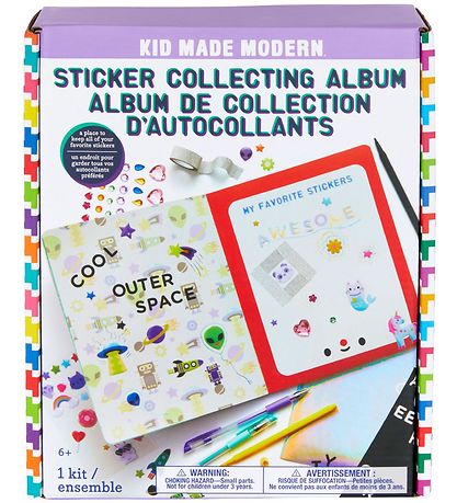 Kid Made Modern Kreativt Sæt - Sticker Collecting Album Kid Made Modern Kreativt Sæt - Sticker Collecting Album