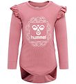 Hummel Bodysuit æ/s - hmlFrik - Dusty Rose w. Silver