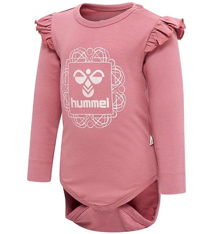 Hummel Bodysuit æ/s - hmlFrik - Dusty Rose w. Silver
