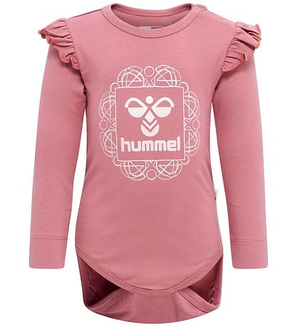 Hummel Bodysuit æ/s - hmlFrik - Dusty Rose w. Silver