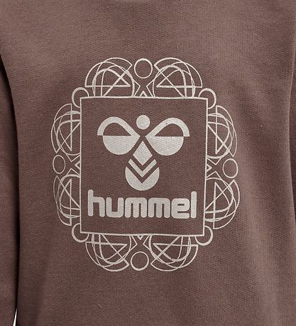 Hummel Sweatshirt - hmlLime - Deep Taupe m. Sølv Hummel Sweatshirt - hmlLime - Deep Taupe m. Sølv