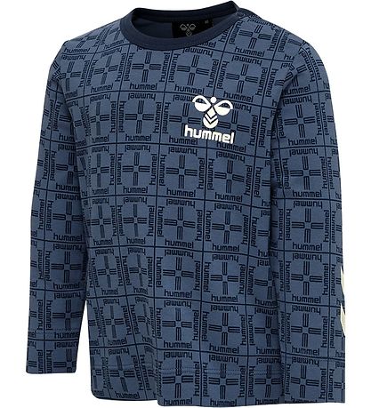 Hummel Bluse - hmlCheck T-Shirt l/s - Blue Horizon Hummel Bluse - hmlCheck T-Shirt l/s - Blue Horizon