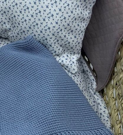 Asi Dukketilbehør - Dukkelift I Flet - Vintageprint Grå Og Blå Asi Dukketilbehør - Dukkelift I Flet - Vintageprint Grå Og Blå