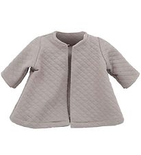 Asi Dukketøj - 43-46 cm - Quiltet Jakke - Warm Grey Asi Dukketøj - 43-46 cm - Quiltet Jakke - Warm Grey