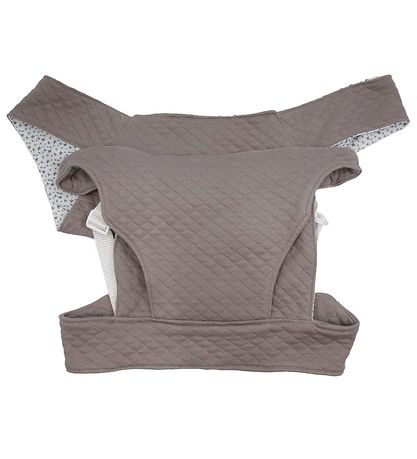 Asi Dukketilbehør - Dukkebæresele - Warm Grey And Vintage Print Asi Dukketilbehør - Dukkebæresele - Warm Grey And Vintage Print