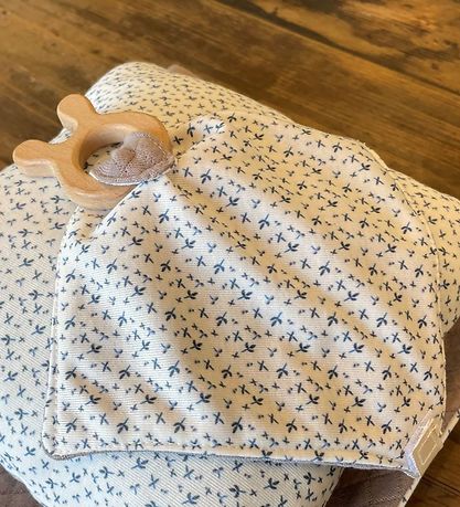 Asi Dukketilbehør - Comforter - Vintage Print Grey And Blue Asi Dukketilbehør - Comforter - Vintage Print Grey And Blue