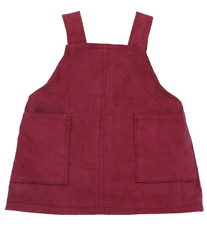 Asi Puppenkleidung - 43-46 cm - Latzkleid - Burgundy