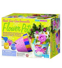 4M Blomsterkrukke - KidzMaker - Mal Din Egen Terracotta Flower P 4M Blomsterkrukke - KidzMaker - Mal Din Egen Terracotta Flower P