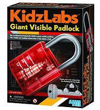 4M Hængelås - KidzLabs - Stor Usynlig Hængelås 4M Hængelås - KidzLabs - Stor Usynlig Hængelås
