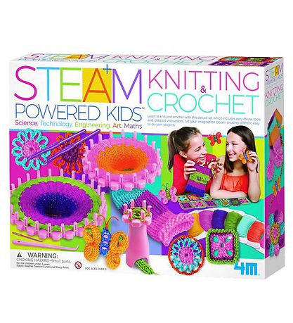 4M Kreativt lekset - Steam Plus - Stickning & Virkning