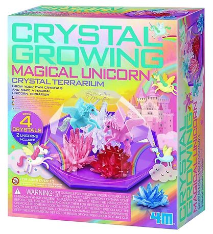 4M Voksende Krystaller - Magisk Enhjørning - Crystal Terrarium