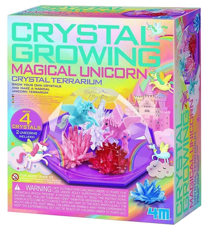 4M Voksende Krystaller Crystal Terrarium - Magisk Enhjørning