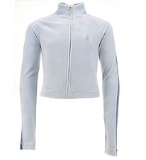 Juicy Couture Cardigan - Velour - Blue Fog Juicy Couture Cardigan - Velour - Blue Fog