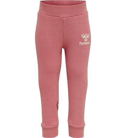 Hummel Leggings - Rib - hmlSami Tights - Dusty Rose Hummel Leggings - Rib - hmlSami Tights - Dusty Rose