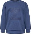 Hummel Sweatshirt - hmlFastwo Lime Sweatshirt - True Navy Hummel Sweatshirt - hmlFastwo Lime Sweatshirt - True Navy