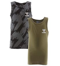 Hummel Undertrøje - 2-pak - hmlNolan - Green Olive