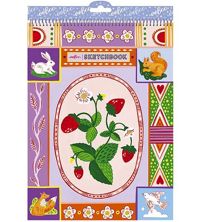 Eeboo Skitseblok -  Jordbær Eeboo Skitseblok -  Jordbær