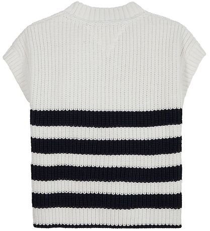 Tommy Hilfiger Vest - Nautical Striped Vest SLVLS - Ancient Whit