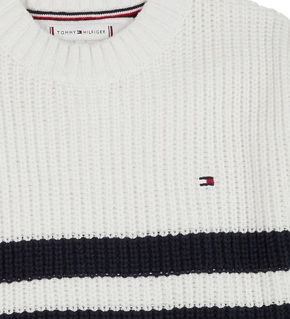 Tommy Hilfiger Vest - Nautical Striped Vest SLVLS - Ancient Whit